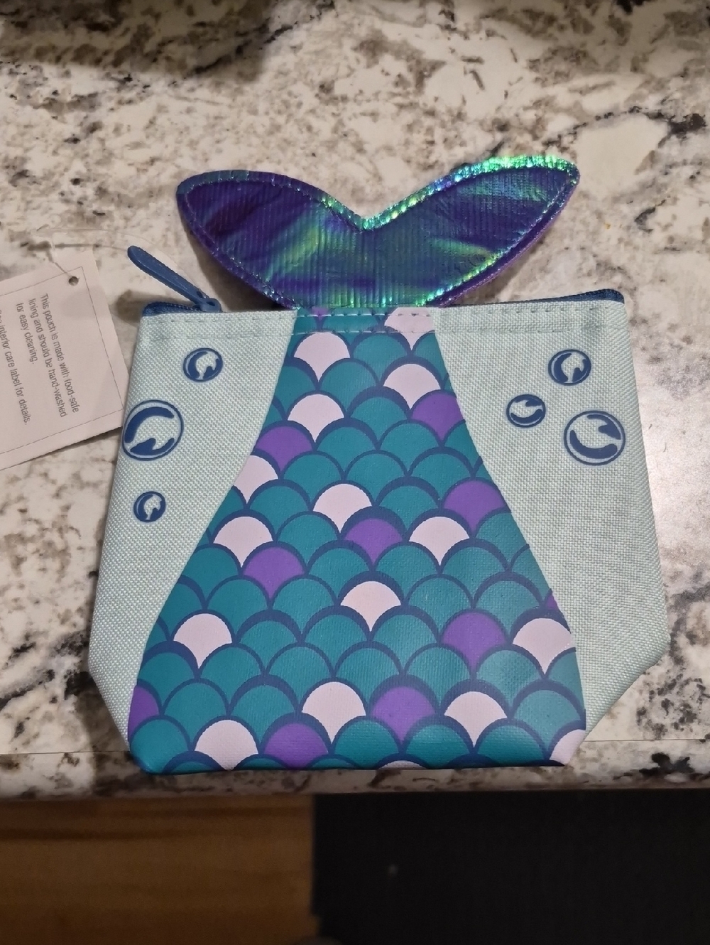 thirty-one Mermaid Tail Coin Purse in Teal, Purple, Aqua